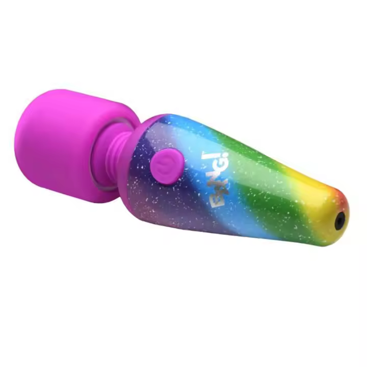XR MINI MASAJEADOR WAND 10 FUNCIONES CARGADOR USB COLOR ARCOIRIS JUGUETES SEXUALES - 1