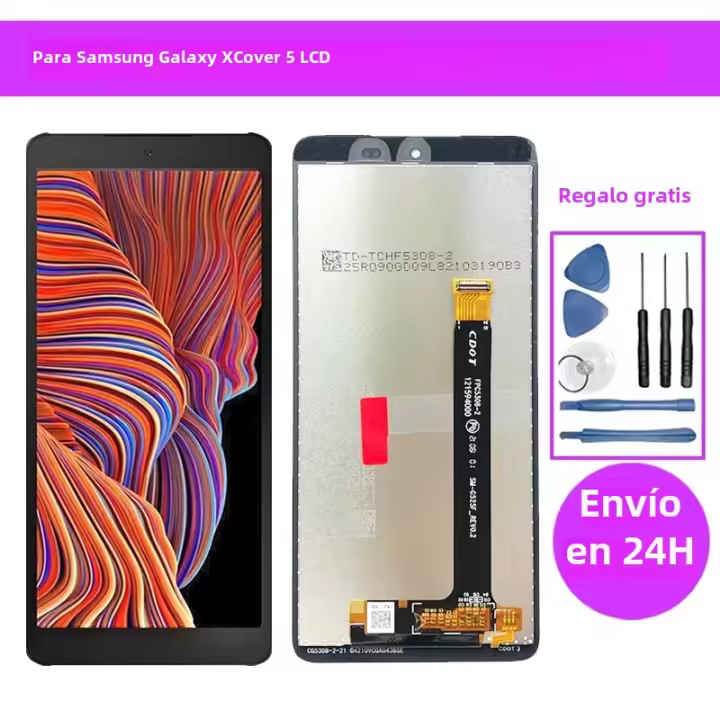 Pantalla LCD Para Samsung Galaxy Xcover 5 G525F Con Pantalla Táctil Y Digitizador De Asamblea Compatible Con SM-G525F SM-G525F/DS Resolución De 1280x720 Material IPS - 1