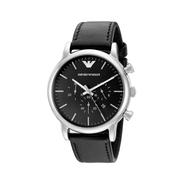 Reloj Armani Hombre AR1828 (46mm) Cuero Acero Inoxidable - 1