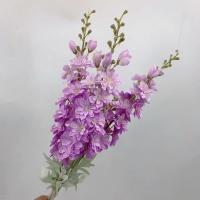 Rama De Flores Artificiales Delphinio De Seda Con 2 Cucharas Para Decoración De Hogar Boda Hotel Flor Artificial Fleur Artificielle - details 3