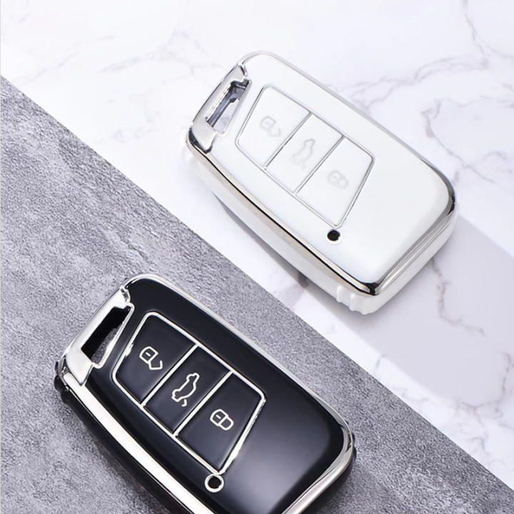 Nueva Funda Protectora De Llave De Coche En TPU Suave Para VW Volkswagen Magotan Passat B8 Skoda Superb Kodiaq A7 Tiguan MK2 CC