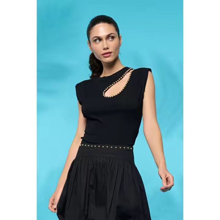 Marcas Minueto Mujer Ropa Camisetas y tops  Top -Minueto- Black coyote - 1