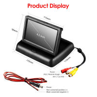 Cámara De Retrovisora Para Coche HD Plegable Con Monitor De 4.3 Pulgadas Cámara De Parkings Para Vehículos QueenDer - details 6
