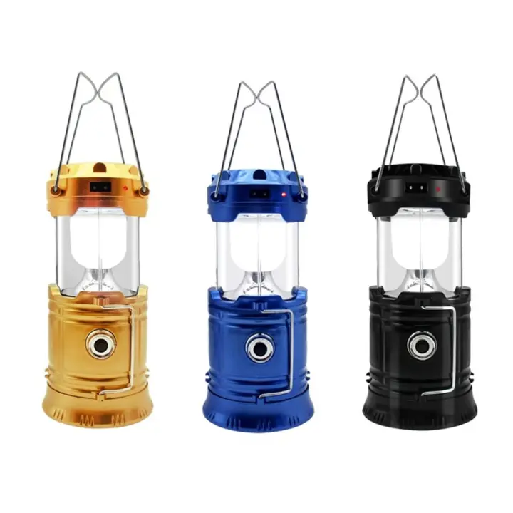 Portátil Recargable USB Y Luz Solar LED Potente Impermeable Para Pesca Al Aire Libre Camping Trabajo Emergencias - 1