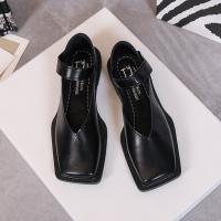 Nuevas Zapatos De Mujer 2023 Primavera Tacón Bajo Cuadrado Moda Hermosa Mocasín Profundo Cuatro Colores Opcionales Talla 35-40 - details 4
