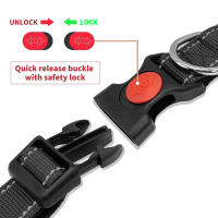 Correa Reflectante De Nylon Ajustable Para Perros Y Gatos Collar Básico Con Cierre Rápido Para Todas Las Estaciones - details 3