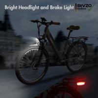 Bicicleta eléctrica de ciudad Fafrees F26 Pro de 26 pulgadas con cuadro bajito, bicicleta eléctrica 25 km/h, motor de 250 W, batería incorporada extraíble de 36 V 14.5 Ah, 7 velocidades Shimano, frenos de disco dobles, conectividad a aplicación - Dorado - details 6