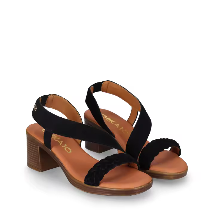 Chika10 Leather NEW GOTICA 11 Sandalia de Tacón Negro/Black - 1