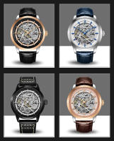 Reloj De Pulsera Mecánico Para Hombres PAGANI DESIGN 2023 Marca Top Lujo Dorado Resistente Al Agua Con Movimiento Automático Y Esqueleto Cuero Acolchado Estilo Casual - details 6