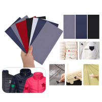 6pcs Parches Autoadhesivos Para Ropa Y Bolsos Pegatinas De Reparación Lavables Para Chaquetas De Plumón Y Tienda De Acampar Color Oscuro Y Rojo - details 0