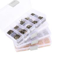 Juego De 10 Cuadrículas De Accesorios Para Joyería Con Anillos Abiertos De Cobre Gancho Para Pendientes Herramientas Para Fabricación De Joyas - details 1