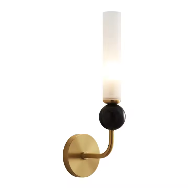 Lámpara De Pared LED Moderna En Cuatro Y Mármol Para Restaurante Pasillo Dormitorio Iluminación Interior Simplicidad Decorativa Para El Hogar - 1