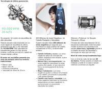 Secador de pelo profesional iónico, sin aspas, potente y silencioso, Display LED, Motor Digital Brushless de Alta Velocidad 110,000 RPM, Ligero, Accesorio Magnético, Super hay dryer - details 2