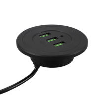Cargador De Escritorio Con 3 Puertos USB 3 En 1 HUB Para Teléfono Móvil Accesorio De Carga Para Computadora Y Despachador De Datos - details 15