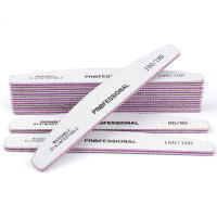 5Pcs Bloque De Archivo De Uñas Profesionales Gris 100/180 Grit Curvo Doble Cara Para Manicura Y Pedicura Archivo De Uñas Plástico - details 1
