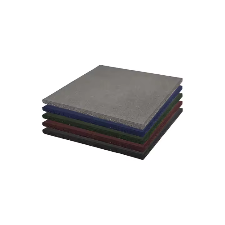 Loseta de Caucho Maciza Profesional | 50x50cm | Especial para Gimnasios y Competiciones | Fitness - 1