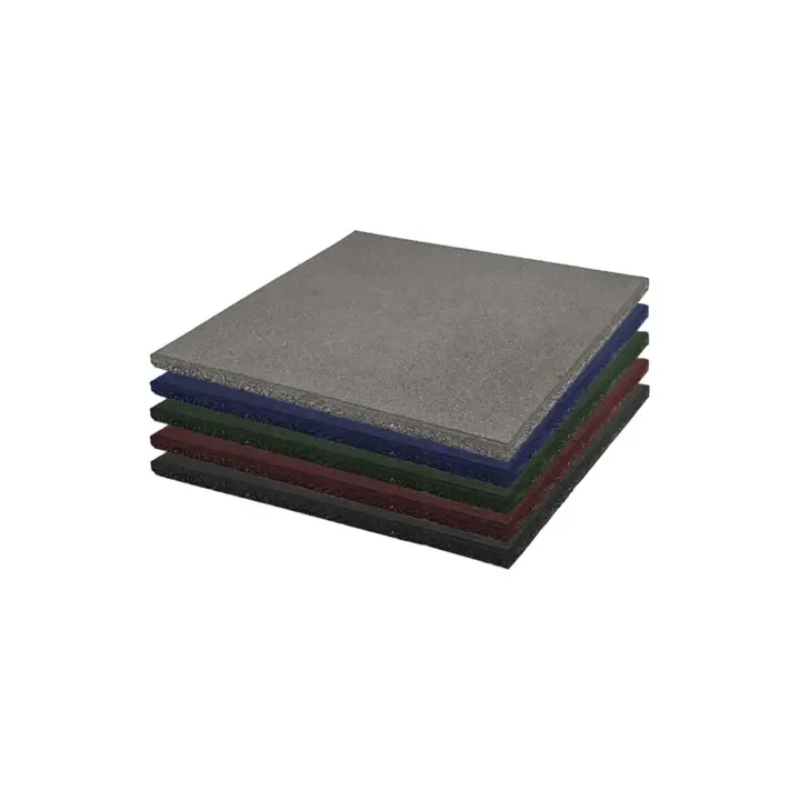 Loseta de Caucho Maciza Profesional | 50x50cm | Especial para Gimnasios y Competiciones | Fitness - 1