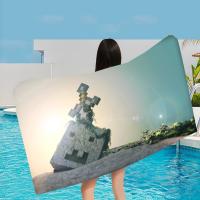 Toalla De Baño De Playa Minecraft Ghast Fireball Para Niños Toalla De Piscina De Viaje Picnic Personalizada Absorbente Rápido Tamaño 30x60 Cm 50x100 Cm - details 17