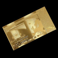 Set De 7 PCS De Notas De Banco De Euro Con Película De Oro 24K Decoración Colección Regalo Creativo Impermeable - details 3