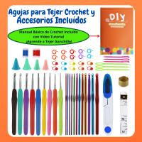 SusggO - 73 Piezas Juego de Ganchillo Completo con accesorios para Principiantes, Crochet Amigurumi – Kit Crochet con Ovillos 60% Algodon 40% Acrilico, Agujas Crochet Accesorios y Bolsa Transporte - DIY para iniciacion - details 1