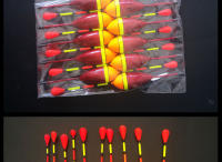 Set De 10 Flotadores Para Pesca En Colores Y Tamaños Mixtos Bobber De Plástico Accesorios De Pesca Para Agua Dulce - details 9