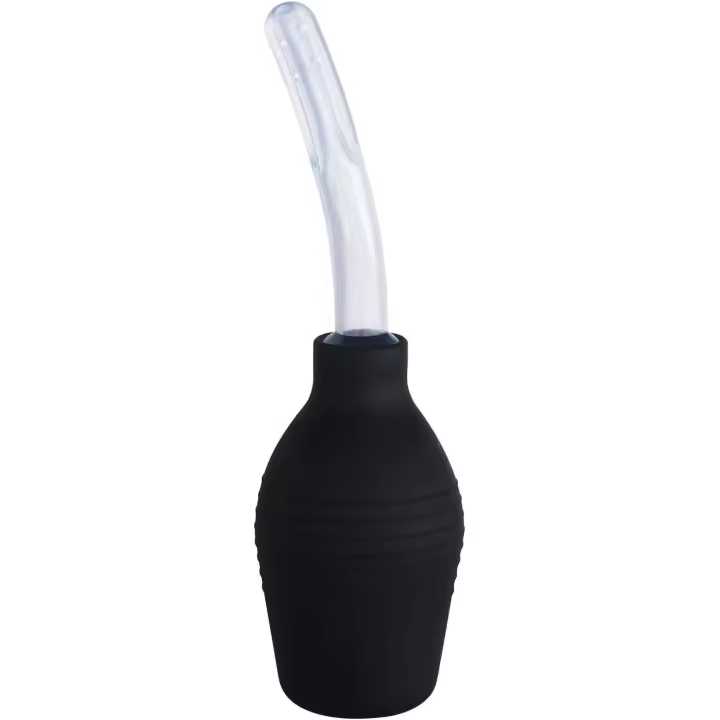 Douche Enema Bulb Vaginal Douche Enema Cleaner for Women or Man's Health (310ml Black and Transparent) - 1