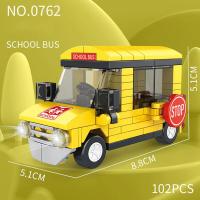 Nuevos Bloques De Construcción Ciudad Serie 8/1PCS Autobús Escolar Camper Camión Ambulancia Modelo Juguetes Educativos Para Niños Regalo Para Niños - details 8
