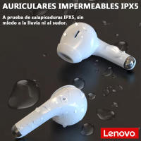 Lenovo auriculares inalámbricos LP40 Pro, con Bluetooth 5.1, 25 horas de reproducción, USB-C, carga rápida, control táctil de graves profundos, IPX5, impermeables, auriculares deportivos inalámbricos - details 1