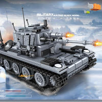 Bloques De Construcción MOC 99A Tanque De Batalla Principal Militar Challenger Leopard Panther Juguetes Para Niños Modelo De Ejército Soldado Pesado - details 7