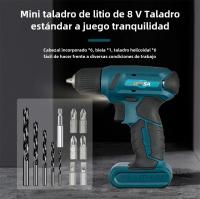 Set De Destornillador Eléctrico Cordless 8V Mini Taladro Portátil Herramientas Eléctricas Multifuncionales Para El Hogar - details 4