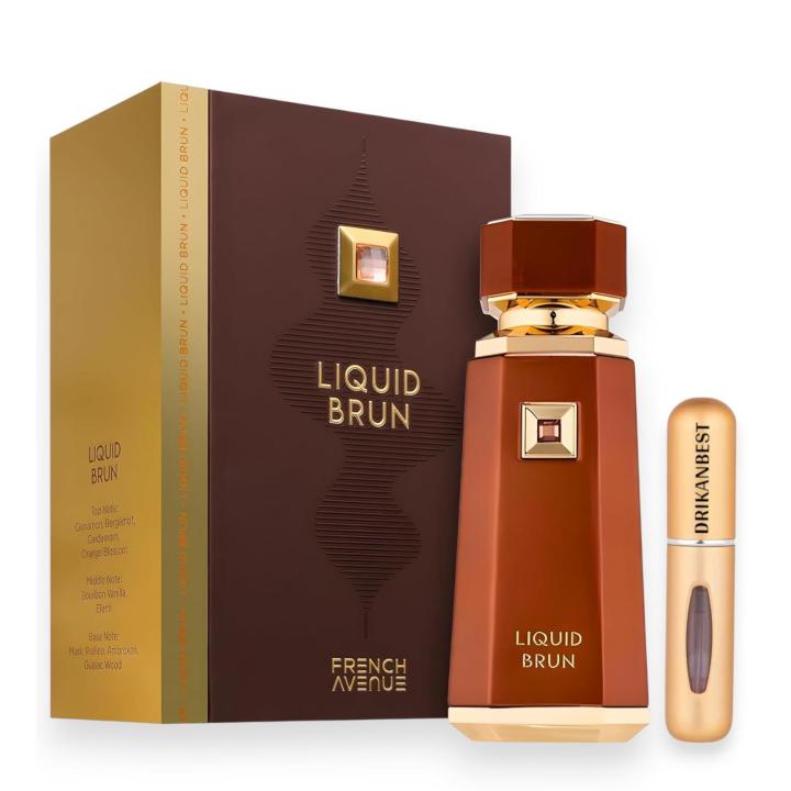 French Avenue Liquid Brun Eau de Parfum Hombre 100ml + Atomizador Recargable 5ml Drikanbest de Regalo – Perfume Árabe… — oferta en Miravia