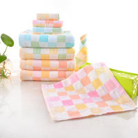 Toalla de gasa, toalla de algodón, doble capa, fina, jacquard, toalla facial, algodón puro, rejilla absorbente de agua, verano - details 10