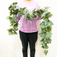 Planta Artificial De Vínculo Colgante 175cm Hojas De Maple Falso Rattan Foliage Ivy Para Decoración De Jardín Bodas Y Hogar - details 0