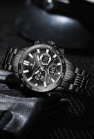 Reloj Deportivo De Lujo FOXBOX Para Hombres Cuarzo Acero Inoxidable Impermeable Dual Display Relogio Masculino Con Pantalla LED Y Luz Nocturna - details 12
