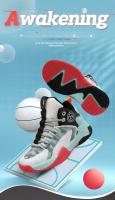 Zapatillas De Baloncesto Para Niños Explosivas Deportivas Verano Diseño Niche Cómodas Resistentes Al Desgaste Suela De Malla Transpirable - details 5