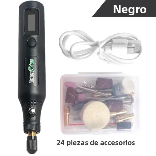 Mini Taladro Eléctrico USB Sin Cable Para Joyería Metal Vidrio Herramienta Rotativa De Grabado Y Carpintería 5000r-15000r/min - 1