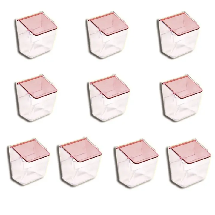 PEDRÓS COMEDERO TAPA ROJA PARA PÁJAROS PACK 10 UDS. Comedero Práctico y Seguro para Aves de pequeño tamaño - 1