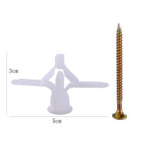 Anclaje De Tornillo Con Plástico 50/100pcs Para Techo Muro Y Cable Accesorios De Expansión De Tubo Aéreo M4 Kit De Herramientas Para Carpintería - details 18