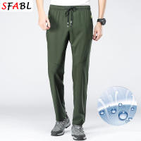Pantalones De Deporte Al Aire Libre Para Hombres 5XL Con Bolsillos Cierre De Cremallera Secado Rápido Talla Media Estilo Casual Color Negro Azul Oscuro Verde - details 18