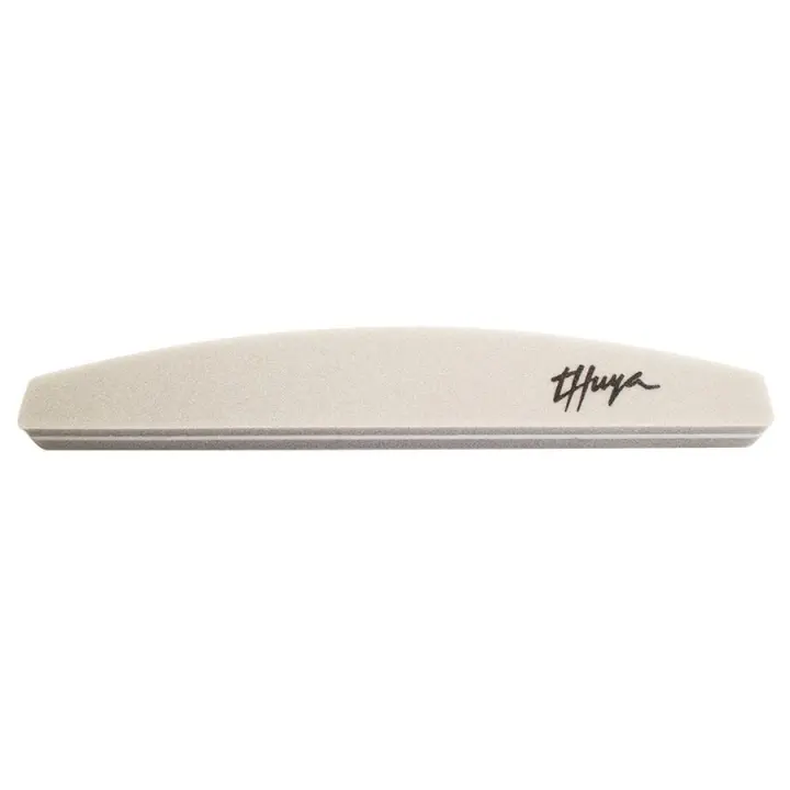 Thuya Lima Flash Finisher Media Luna - Granulado 100/100 - Lima de Uñas Profesional para Manicura y Pedicura - 1