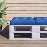 vidaXL Cojín para palés tela estampado de hojas 60x61,5x10 cm en color Diseño de hojas/Antracita/Rojo y más | acolchados duraderos para sofás de jardín terraza exterior - details 5