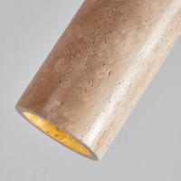 Colgante De Piedra Amarilla Wabi-Sabi Para Dormitorio Y Restaurante Luz De Mesa Nórdica Vintage Para Belleza Tienda Y Decoración De Hogar - details 5