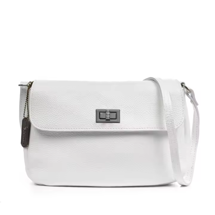 FIRENZE ARTEGIANI Arignano bolso bandolera mujer. Piel auténtica Dollaro. Fabricado en Italia 26x8x18 Cm. - 1
