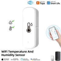 Sensor Inteligente De Temperatura Y Humedad WiFi Batería Poderada Monitoreo Por APP Compatible Con Alexa Y Google Home - details 0