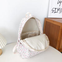 Mochila Floral De Moda Para Estudiantes Y Niñas Con Correas Ajustables Y Gran Capacidad Bolsa De Viaje De Nylon Para Mujeres - details 10