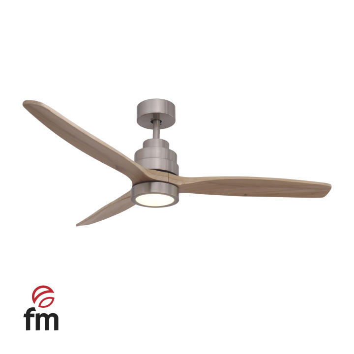 Ventilador De techo FM VT-7000L | 132,0 cm, 4 W, Madera, Aspas para el hogar, Mando a distancia, Bajo consumo, Con luz — oferta en Miravia