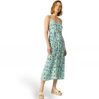 Vestido azul Tiffosi con nido de abeja y cinturón, ideal para un look adaptable y chic. - details 0