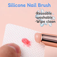 Brocha De Silicona Para Arte De Uñas Reutilizable Con Espejo Aplicador De Polvo Y Pigmento Para Manicura Efecto Gradiente En Artes De Uñas - details 4
