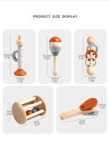 Juego De Instrumentos Musicales De Madera Para Bebés Montessori Xilofono De Percusión Para Niños De Preescolar Regalos Educativos - details 13
