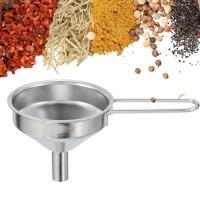 Funel Mini De Acero Inoxidable Para Cocina Con Mango Estable Amplio Bocina Herramientas De Cocina Para Líquidos Y Aceites - details 4